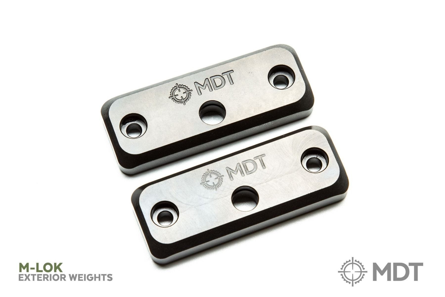 thumbnail image 2 of Pillar Forend Weights For MDT Chassis - M-LOK Mount, 12.3oz Pair, Black Steel (Pete's Pillars) 2 of 12